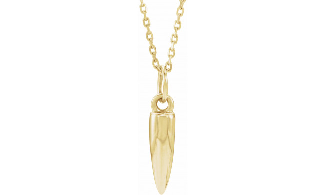14K Yellow Geometric 16-18 Necklace - 86637601P