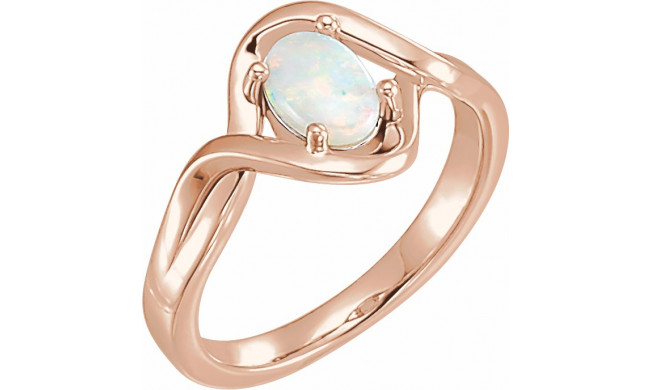 14K Rose Opal Freeform Ring - 71935602P