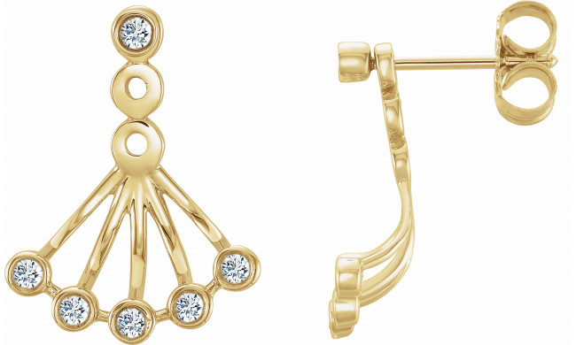 14K Yellow 1/6 CTW Diamond Earrings - 65234360001P