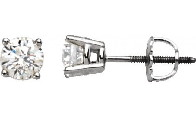 14K White 1 CTW Diamond Stud Earrings - 6753560098P