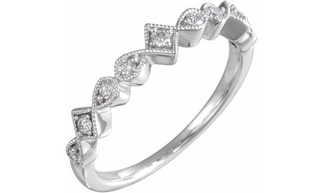 14K White 1/5 CTW Diamond Anniversary Band - 652709100P