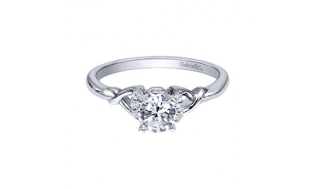 white gold twist engagement rings