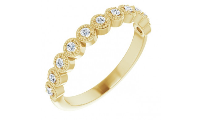 14K Yellow 1/6 CTW Diamond Anniversary Band - 123420605P