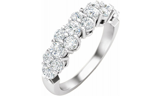 14K White 1 CTW Diamond Anniversary Band - 653561601P