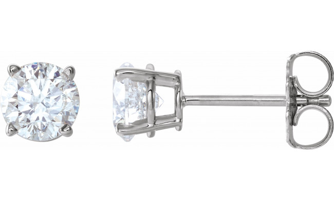 14K White 1 CTW Diamond Earrings - 187460064P