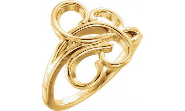 14K Yellow Freeform Ring - 51524102P