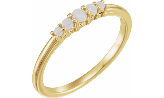 14K Yellow Opal Graduated Five-Stone Ring - 71964601P