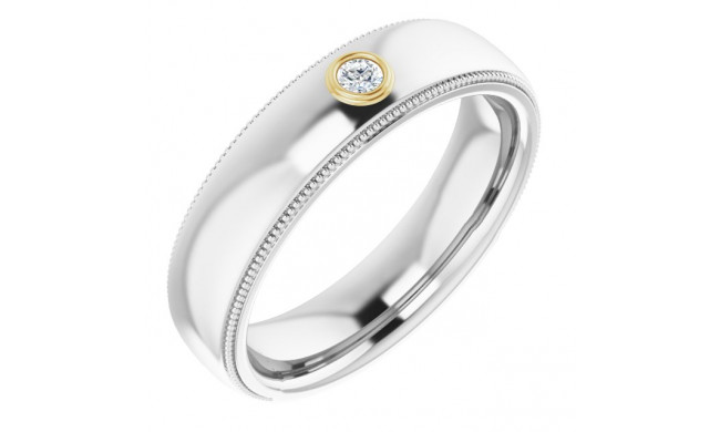 14K White & Yellow .06 CTW Diamond Ring - 1232146045P