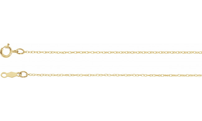 14K Yellow .75 mm Rope 7 Chain - CH468244015P