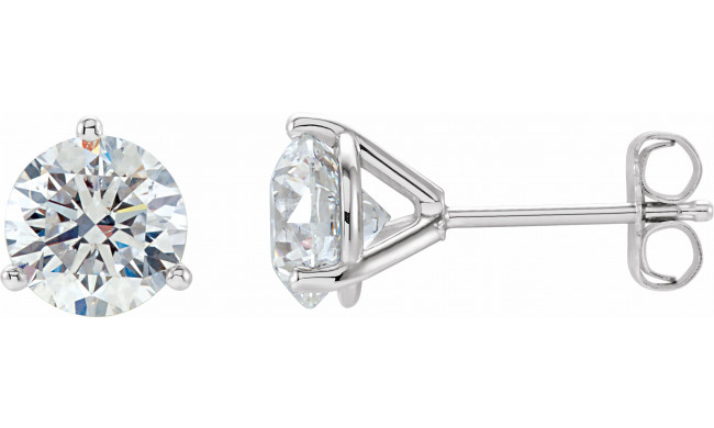 14K White 1/2 CTW Diamond Stud Earrings - 6623360117P