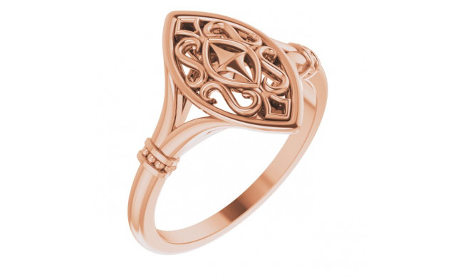14K Rose Vintage-Inspired Ring - 51968103P