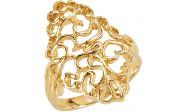 14K Yellow Freeform Ring - 536018577P