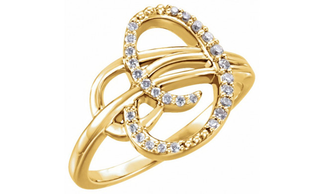 14K Yellow 1/6 CTW Diamond Ring - 1227146001P