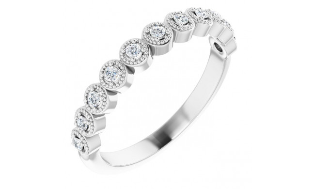 14K White 1/6 CTW Diamond Anniversary Band - 123420604P