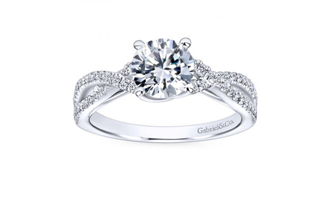 white gold twist engagement rings