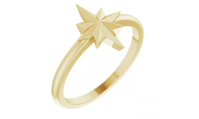 14K Yellow Starburst Ring - 51945102P