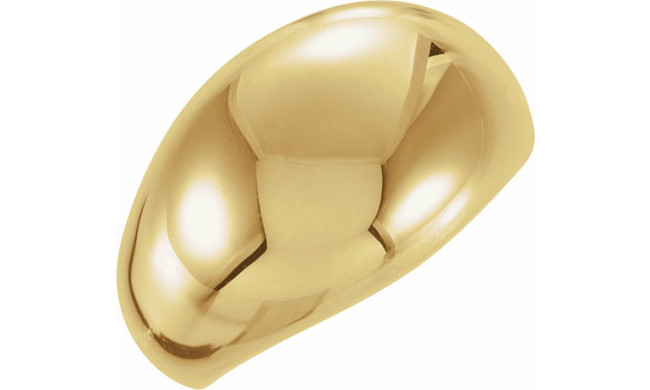 14K Yellow 12 mm Dome Ring - 50199247737P