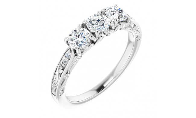 14K White 3/4 CTW Diamond Anniversary Band - 1232666000P