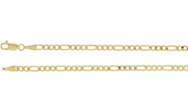 14K Yellow 3 mm Solid Figaro 8 Chain - CH9244593P