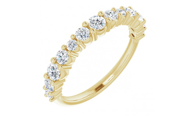 14K Yellow 3/4 CTW Diamond Anniversary Band - 123371601P