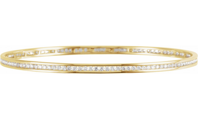 14K Yellow  2 1/4 CTW Diamond Stackable Bangle 8 Bracelet - 67336102P