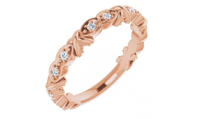 14K Rose 1/6 CTW Diamond Anniversary Band - 123263602P