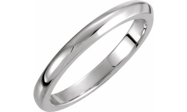 14K White 3 mm Solstice Solitaireu00ae Tapered Knife Edge Matching Band 16 - 50111212659P