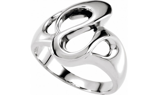 14K White Fashion Ring - 5891123397P