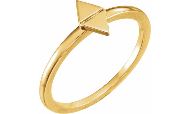 14K Yellow Geometric Stackable Ring - 51731102P