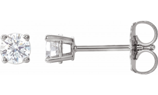 14K White 1/3 CTW Diamond Earrings - 187470199P