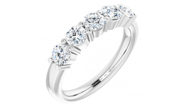 14K White 1/3 CTW Diamond Anniversary Band - 1239706004P