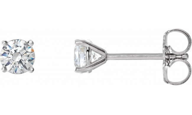 14K White 1 CTW Diamond 4-Prong Cocktail-Style Earrings - 297626052P