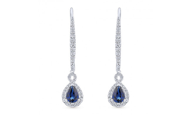 long sapphire earrings