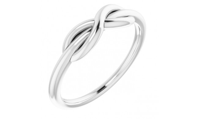 14K White Infinity-Style Ring - 51749101P