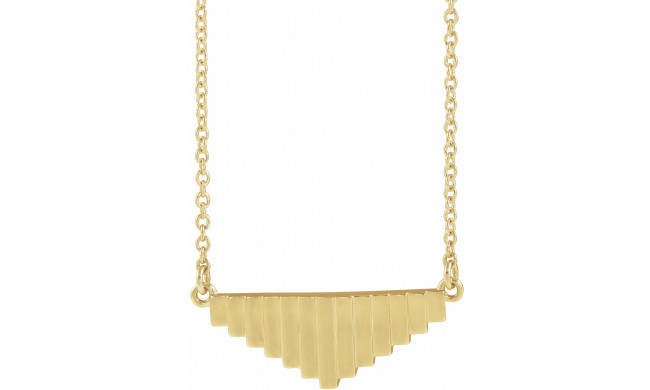 14K Yellow 18 Geometric Necklace - 86935606P