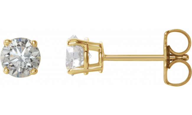 14K Yellow 3/4 CTW Diamond Earrings - 187460062P