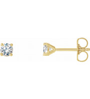 14K Yellow 1/3 CTW Diamond 4-Prong Cocktail-Style Earrings - 297626041P