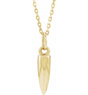 14K Yellow Geometric 16-18 Necklace - 86637601P