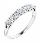 14K White 3/8 CTW Diamond Anniversary Band - 1239746001P