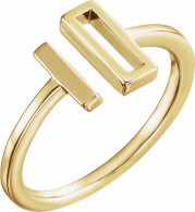 14K Yellow Bar Ring - 51678102P