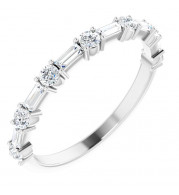 14K White 1/2 CTW Diamond Anniversary Band - 123621600P