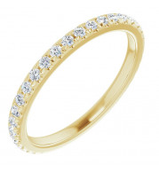 14K Yellow 3/8 CTW Diamond French-Set Anniversary Band - 123570601P