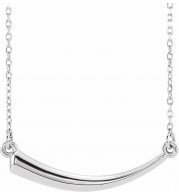 14K White Horn 16-18 Necklace - 86666101P