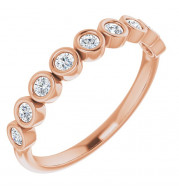 14K Rose 1/4 CTW Diamond Anniversary Band - 1229686004P