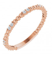 14K Rose 1/6 CTW Diamond Anniversary Band - 123105602P