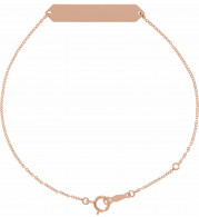 14K Rose Geometric 7-8 Bracelet - BRC7681002P