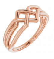 14K Rose Geometric Ring - 52006103P
