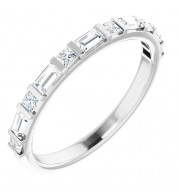 14K White 1/2 CTW Diamond Anniversary Band - 123585600P