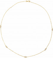14K Yellow 3/4 CTW Diamond 5-Station 18 Necklace - 6857760013P