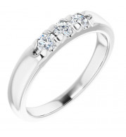 14K White 1/3 CTW Diamond French-Set Anniversary Band - 124030603P